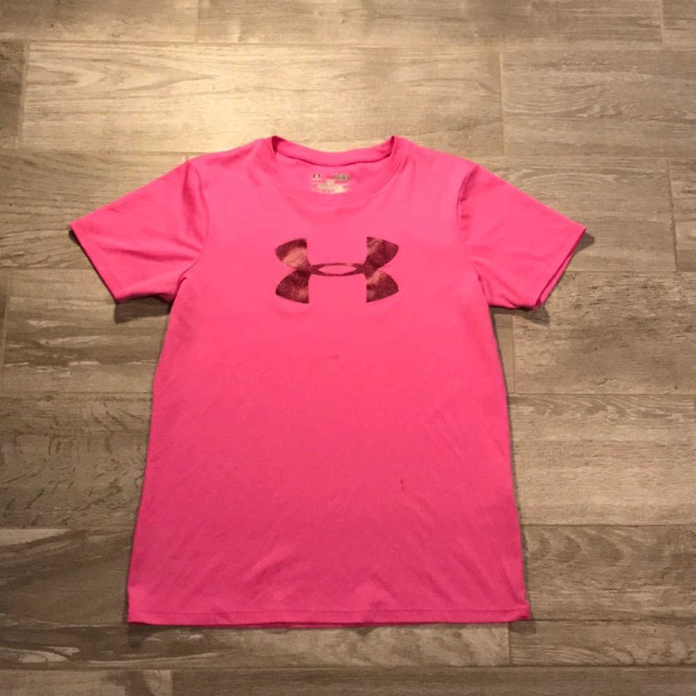pink under armor shirt!